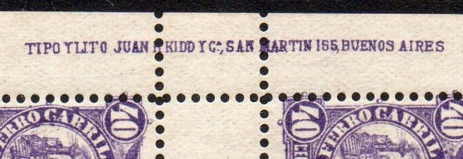 Argentina Railway Telegraph Ferrocarril Central Norte 1887 Juan Kidd imprint